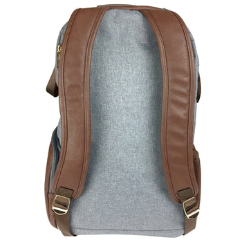 Itzy Ritzy - Handsome Heather Gray Boss Backpack™ Diaper Bag (7381167931570)