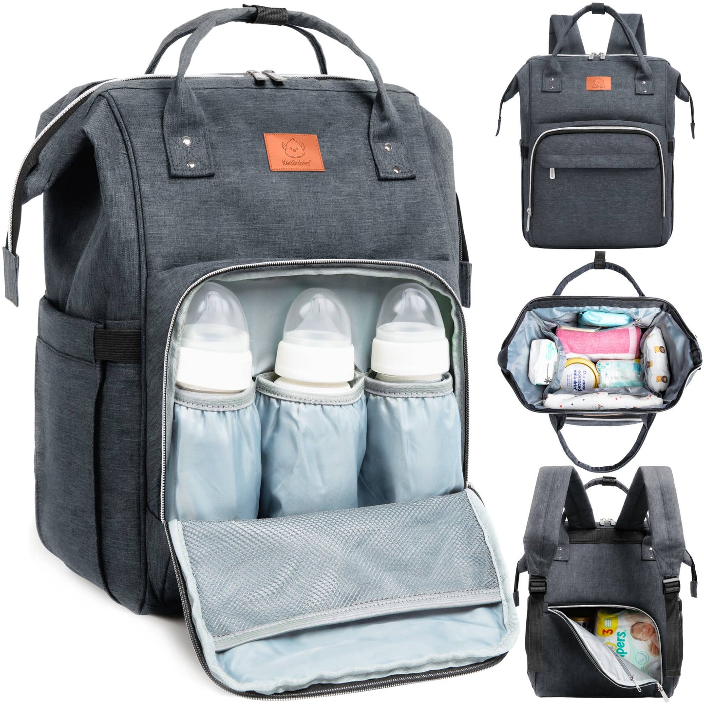 Original Diaper Bag Backpack, Baby Bags with Changing Pad: Mystic Gray