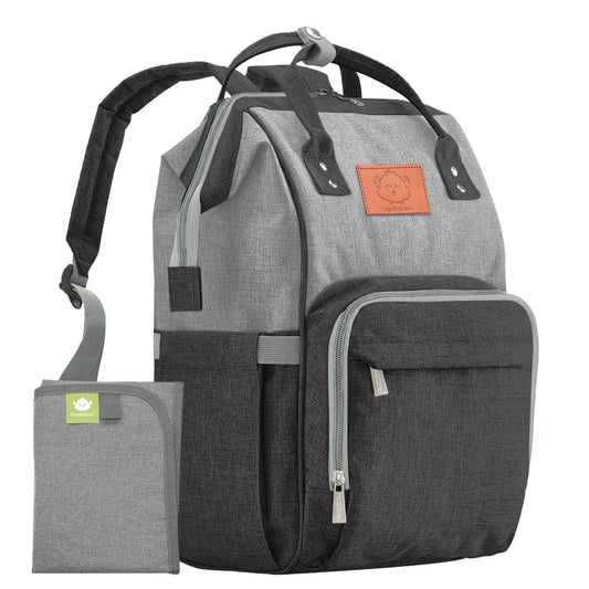 KeaBabies - Original Diaper Backpack with Changing Pad (Graphite)