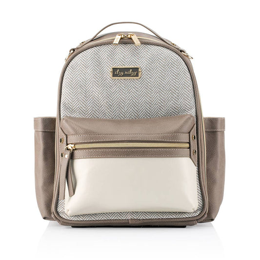 Itzy Ritzy - Vanilla Latte Itzy Mini™ Diaper Bag Backpack