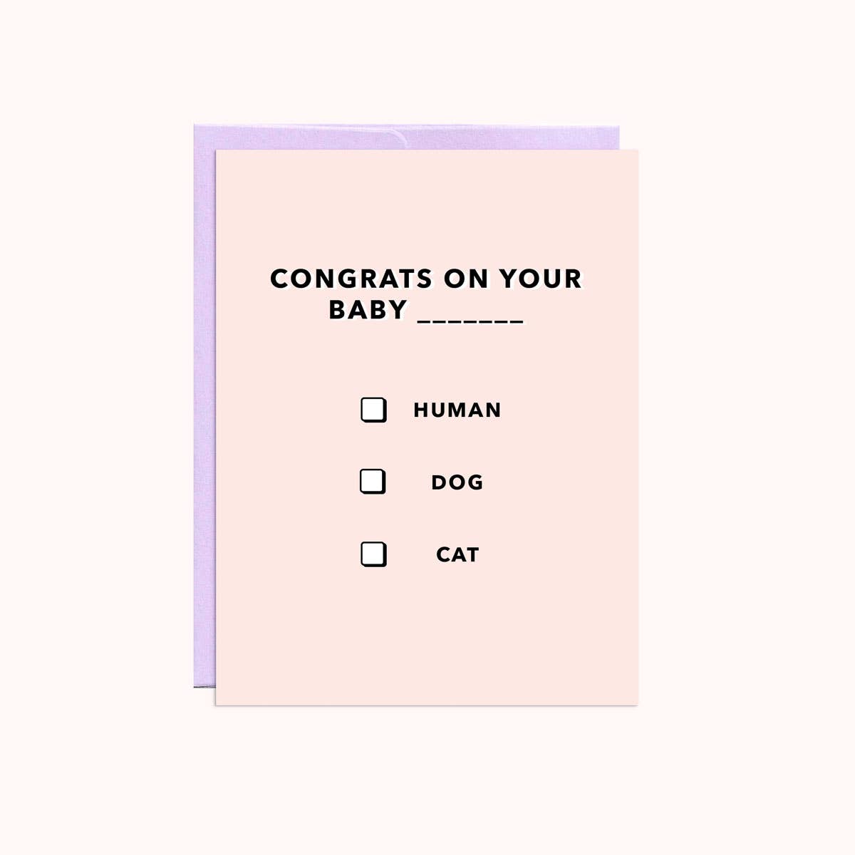 Baby Multiple Choice | Baby Card