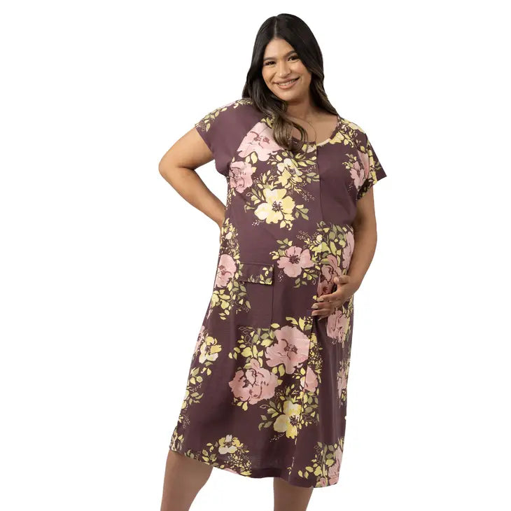 Universal Labor and Delivery Gown in Fern