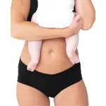 Kindred Bravely - Bamboo Maternity & Postpartum Panties - 2 Pack black & beige (7439092252850)