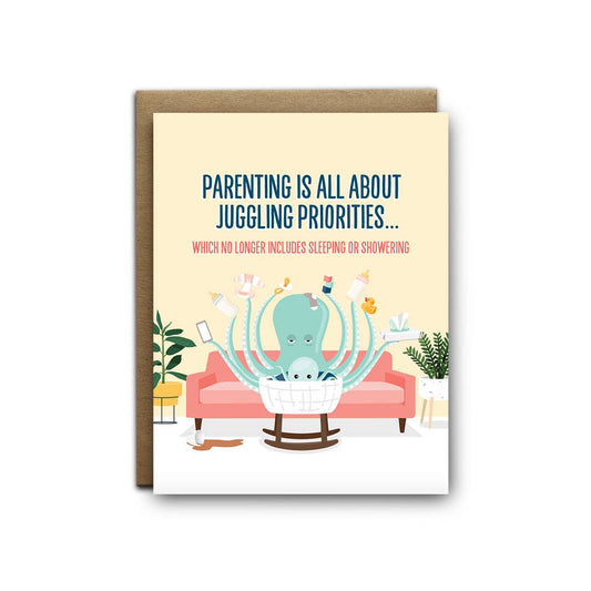 I'll Know It When I See It - Juggling Priorities Baby Greeting Card (7426903277746)