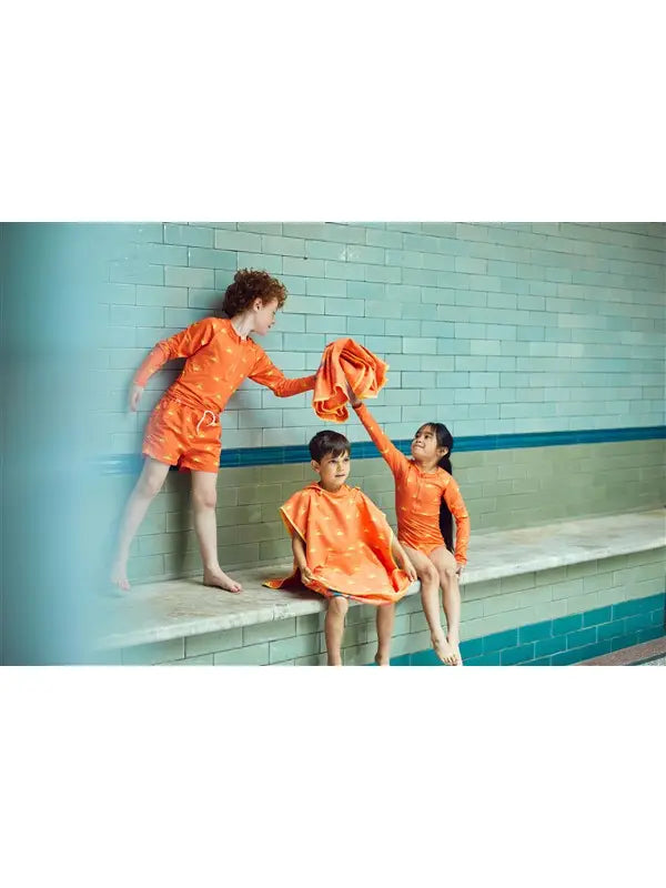 Grass & Air - Sun Print Kids Long Sleeve Swimsuit