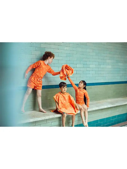 Grass & Air - Sun Print Kids Long Sleeve Swimsuit