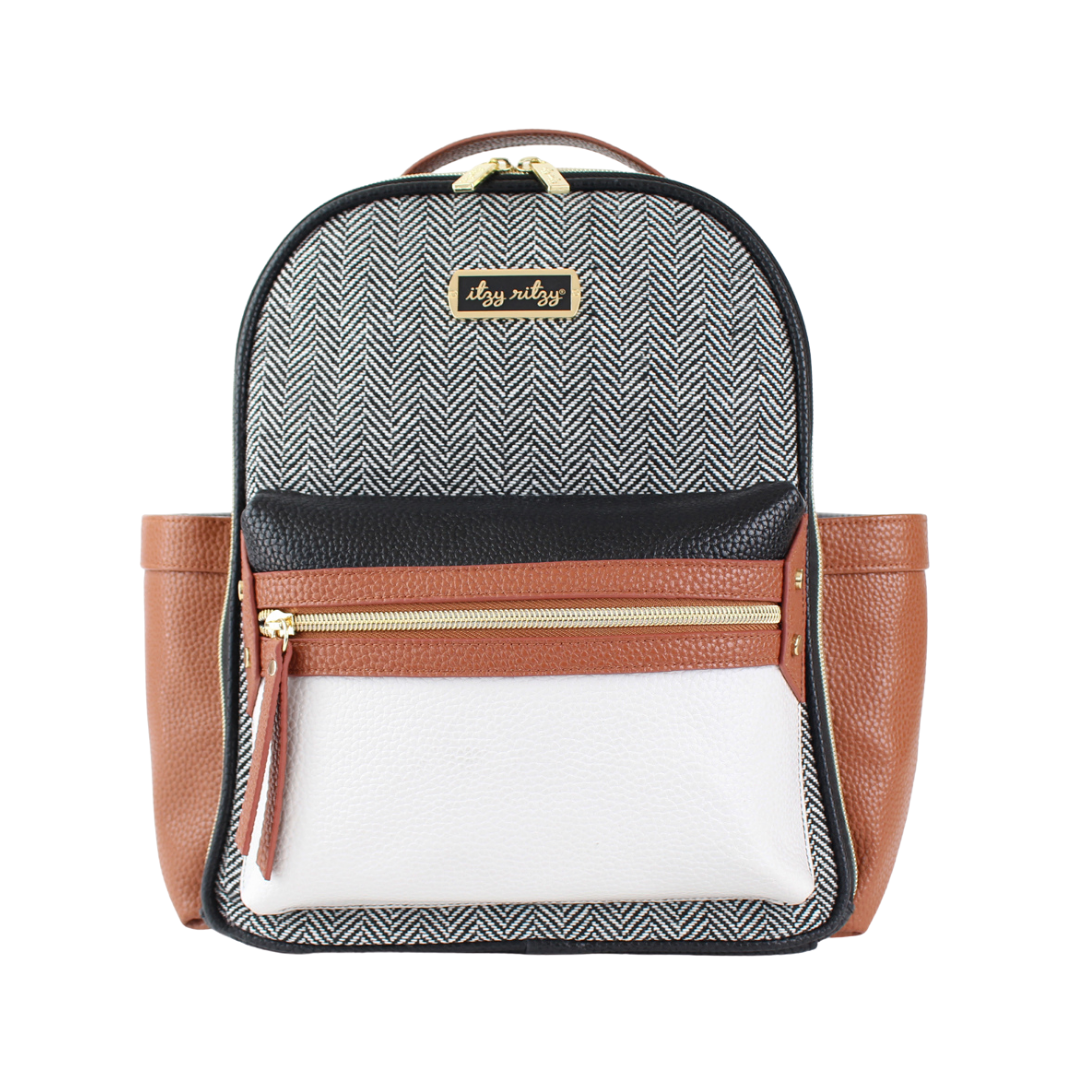 Itzy Ritzy - Coffee & Cream Itzy Mini™ Diaper Bag Backpack (7381168259250)