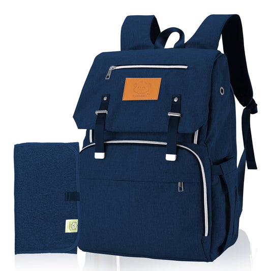 KeaBabies - Explorer Diaper Backpack with Changing Pad (Navy Blue) (7442187059378)