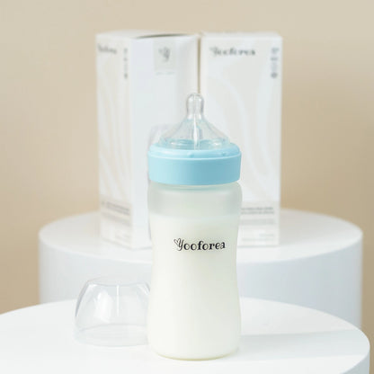 YOOFOREA - Silicone Coated Glass Baby Bottle Nursing