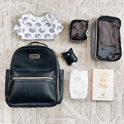 Itzy Ritzy - Black Itzy Mini™ Diaper Bag Backpack (7381168160946)