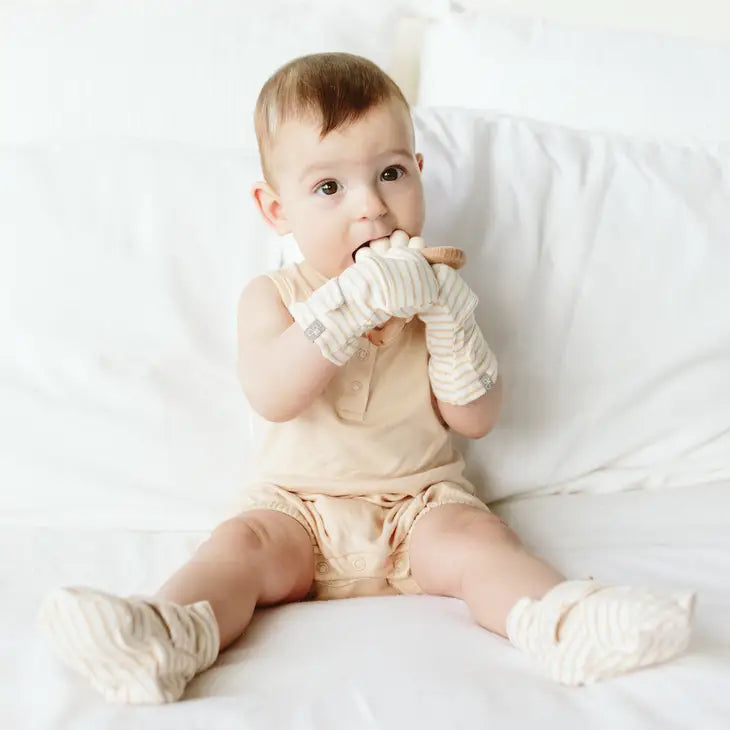 Baby Stay-On Mitts - goumikids - Viscose Bamboo Organic Cotton Baby
