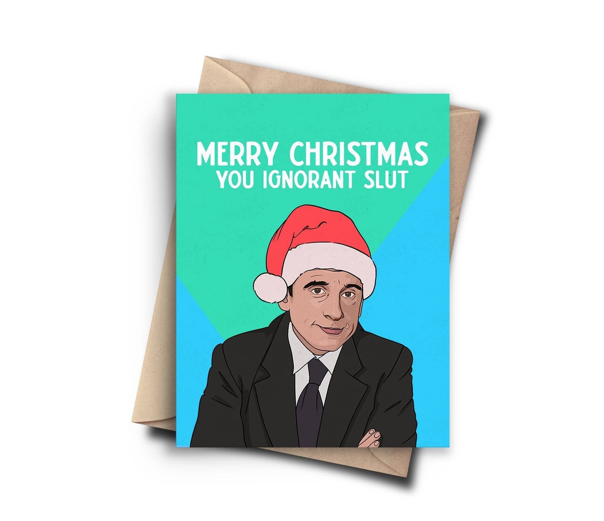 Pop Cult Paper - Funny Christmas Card for Best Friend - Rude The Office Christmas Card (7426902720690)