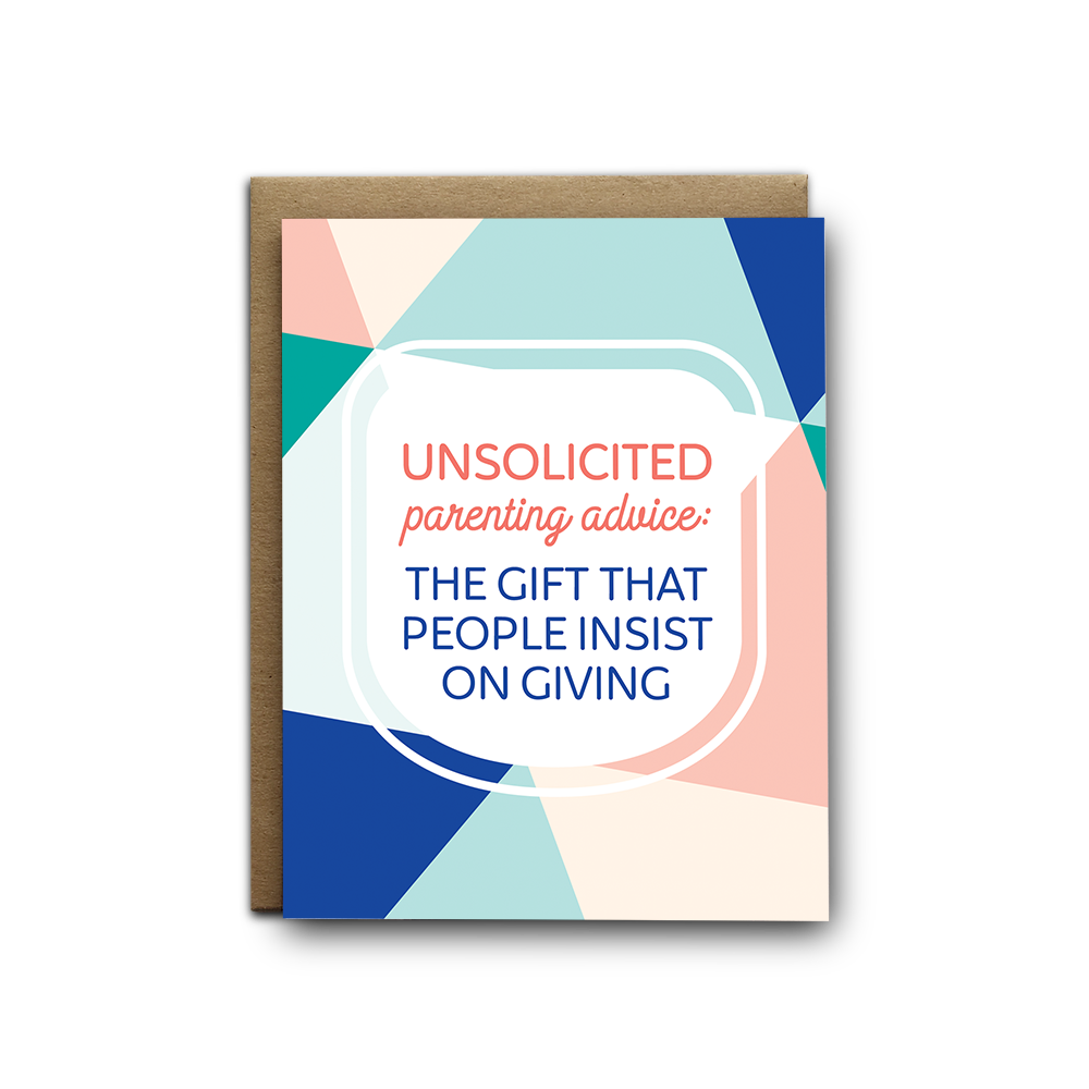 Unsolicited Advice Baby Greeting Card (7196840493234)