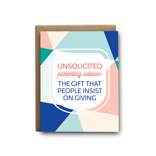 Unsolicited Advice Baby Greeting Card (7196840493234)
