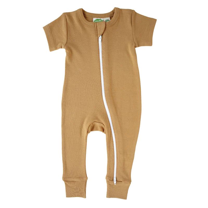 Parade Organics "2-Way" Zip Romper Short Sleeve