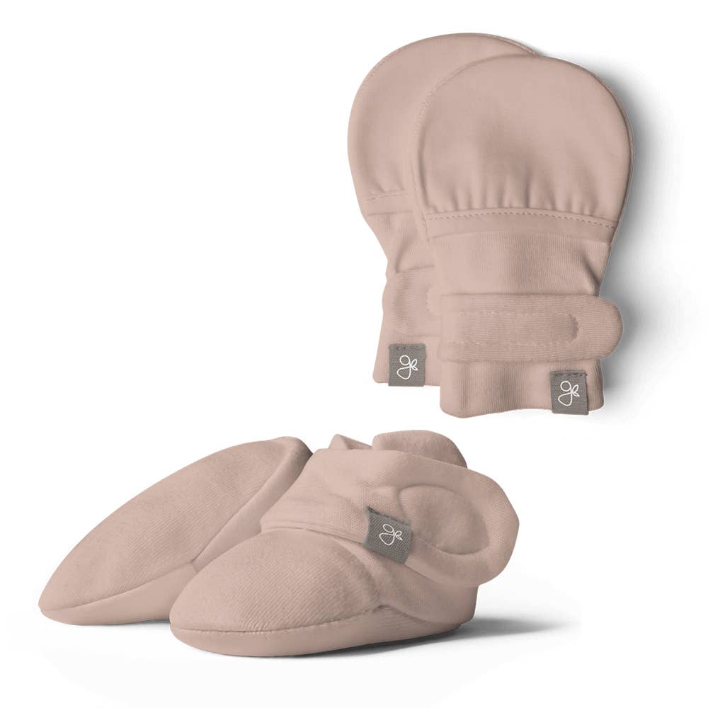 goumikids - Viscose Organic Cotton Stay-On Mitts + Boots - Rose