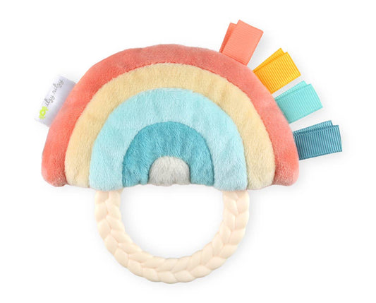 Itzy Ritzy - Ritzy Rattle Pal™ Plush Rattle Pal with Teether