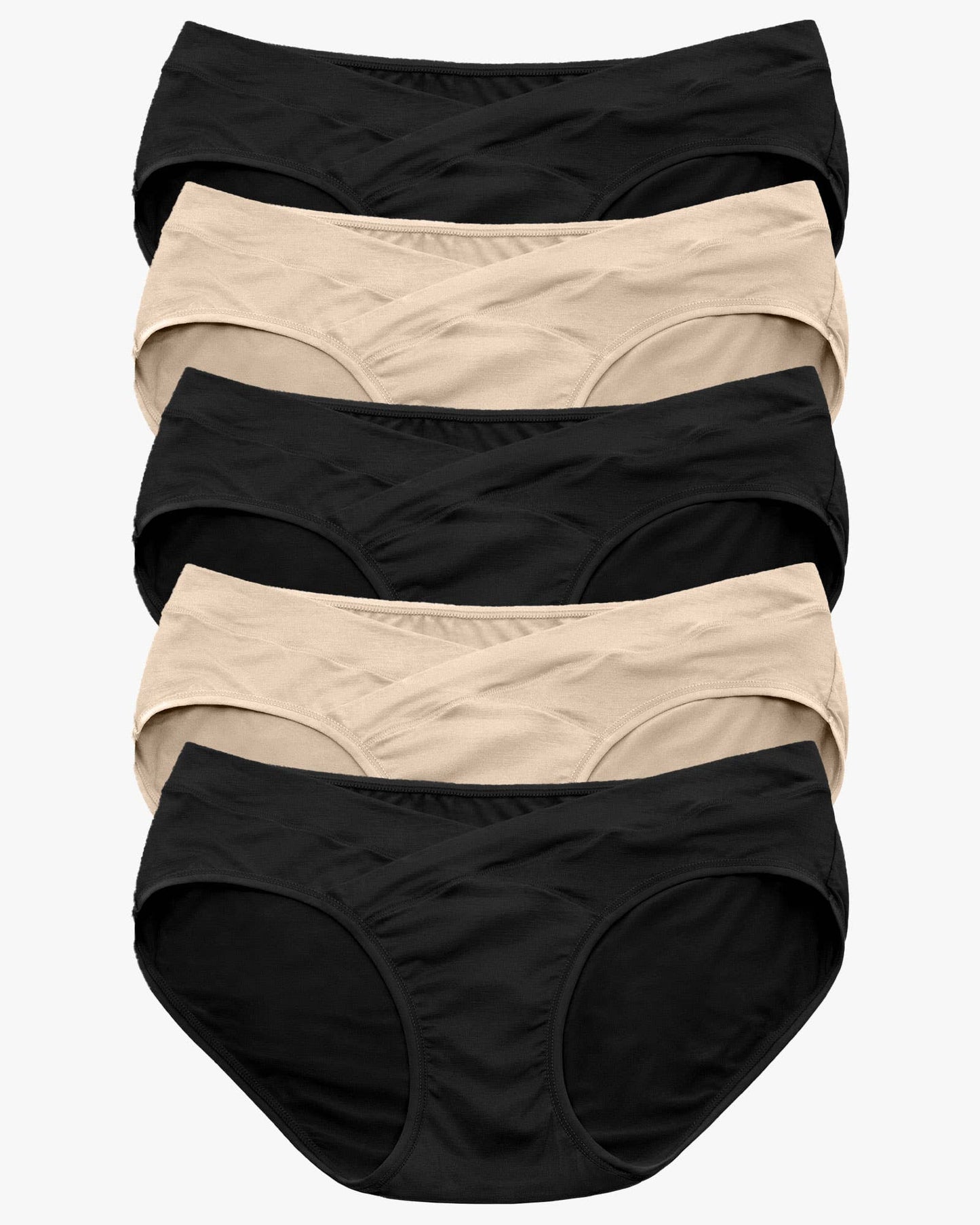 Kindred Bravely - Under-the-Bump Bikini Underwear Neutrals (5-Pack