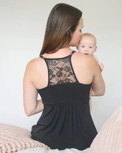 Kindred Bravely - Lucille Lace Maternity & Nursing Nightgown
