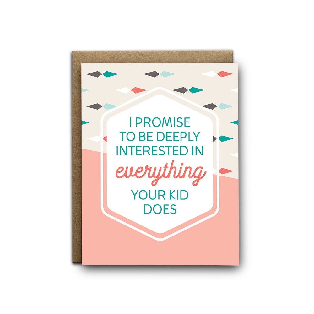 Deeply Interested Baby Greeting Card (7196840263858)