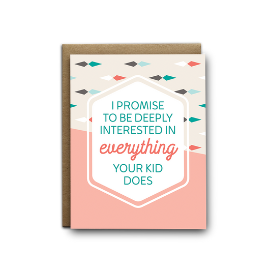 Deeply Interested Baby Greeting Card (7196840263858)