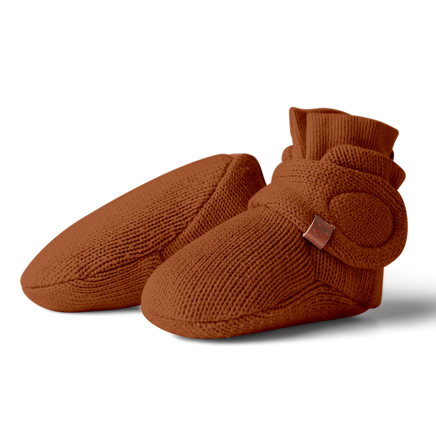 Booties - goumikids - Knit Organic Cotton Baby Stay-On Boots