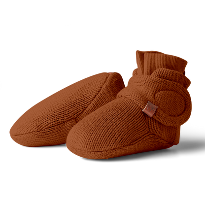 Booties - goumikids - Knit Organic Cotton Baby Stay-On Boots