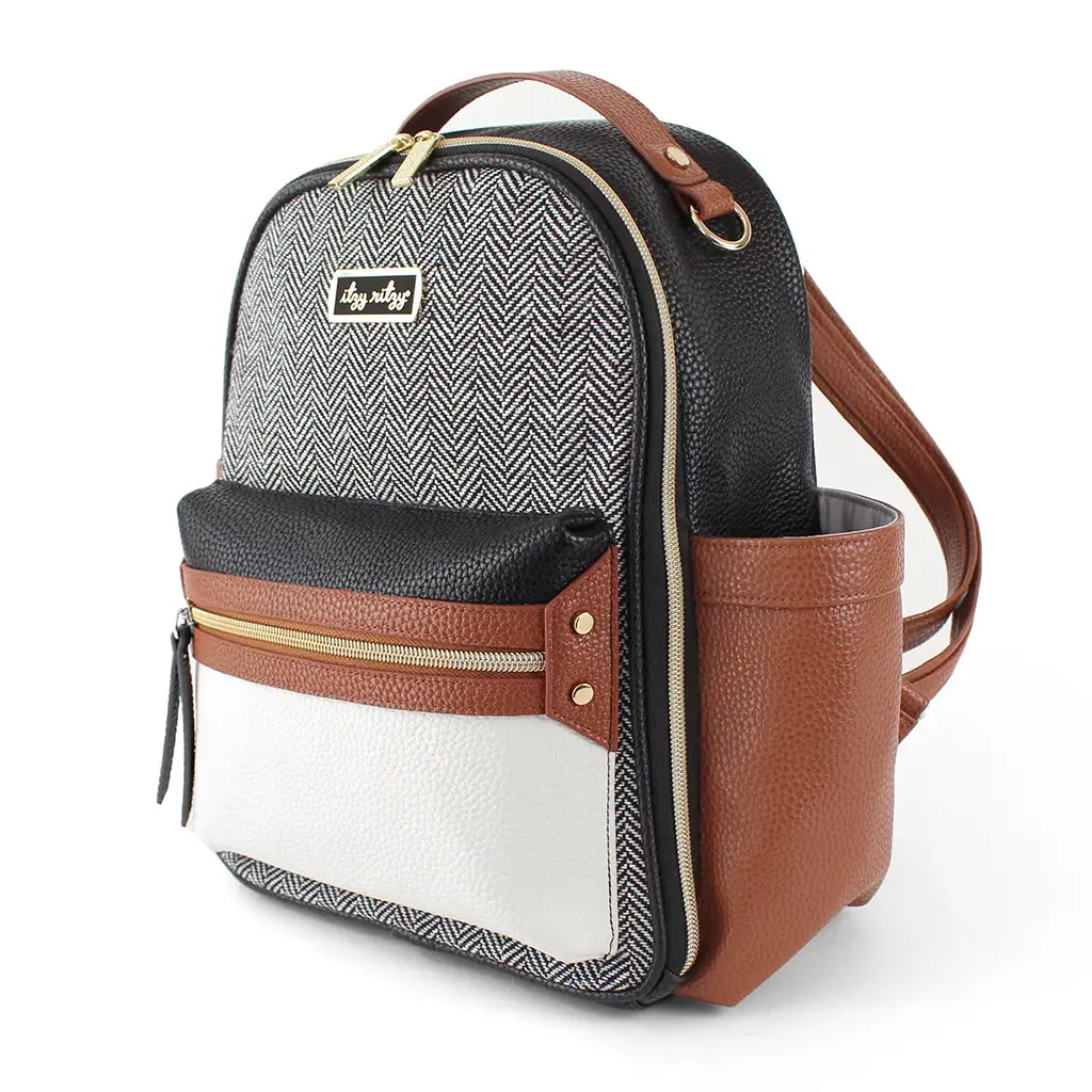 Itzy Ritzy - Coffee & Cream Itzy Mini™ Diaper Bag Backpack (7381168259250)
